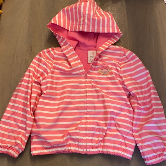 Gymboree Pink Stripe Rain jacket - Picture 1 of 5
